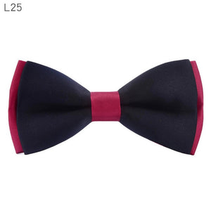 New fashion tuxedo bow tie men red and black tartan groom marry groomsmen wedding party colorful striped butterfly cravats mens