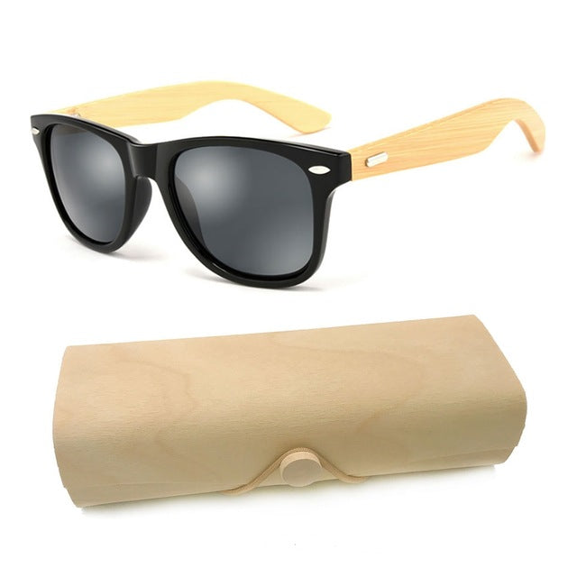 Custom Logo Sunglassess | Bamboo Wood Sunglasses | Custom Sunglasses Men -  Sunglasses - Aliexpress