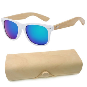 Personalized Engraved Bamboo Sunglasses Wood Custom Sunglasses With Case Box Wedding Gift Favors Groomsmen Bridal Party Gift