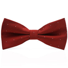Load image into Gallery viewer, New fashion tuxedo bow tie men red and black tartan groom marry groomsmen wedding party colorful striped butterfly cravats mens