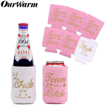 Load image into Gallery viewer, OurWarm 12pcs Bachelorette Party Neoprene Beer can Cooler Sleeve Bottle Cozy Beer can Holder Bridal Shower Wedding Party Supplie